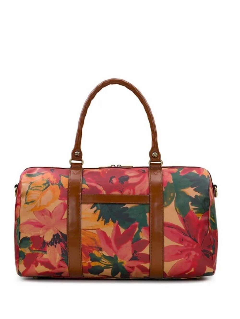 Patricia Nash Floral Coated Linen & Canvas Travel Duffel Bag NWT
